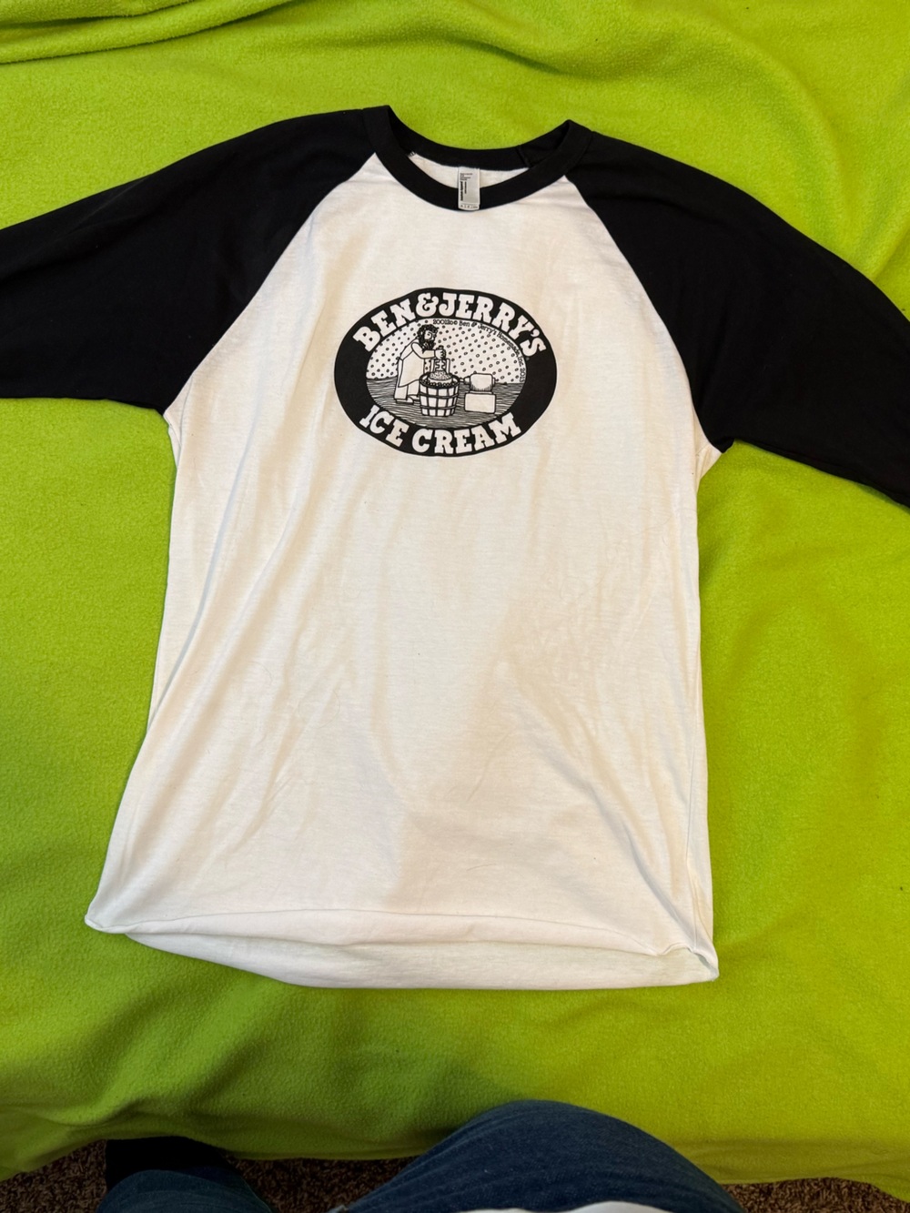 Ben & Jerry’s Black & White Baseball Tee